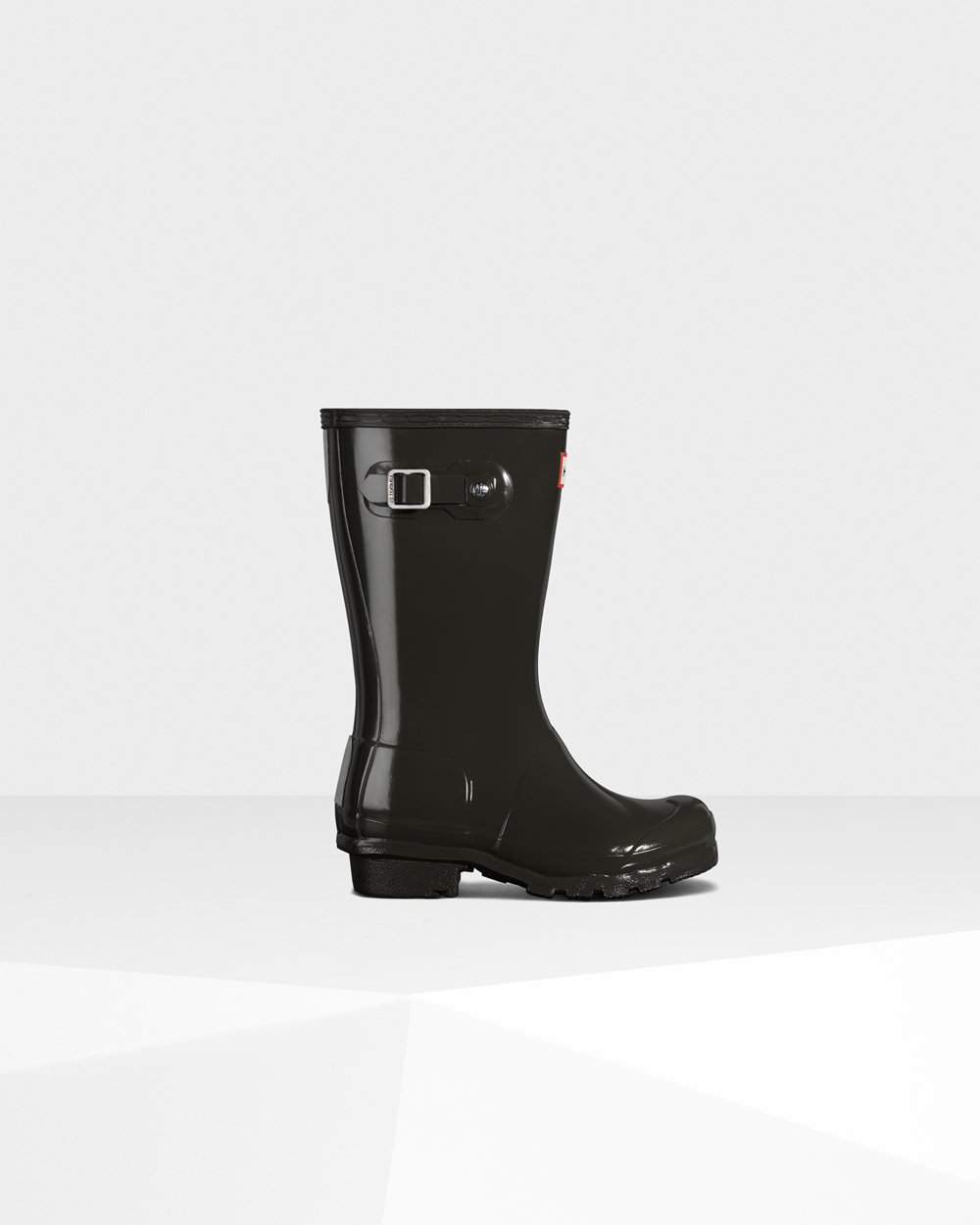 Kids Rain Boots - Hunter Original Big Gloss (58IGQLWNV) - Dark Olive